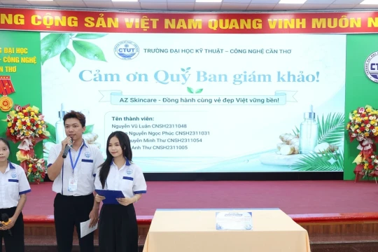 Sinh viên tranh tài thi ‘Đổi mới sáng tạo CTUT'