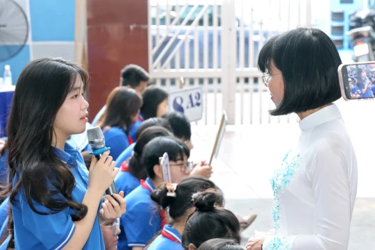 Tạo không gian cho học trò giãi bày tâm sự trước khi chuyển cấp