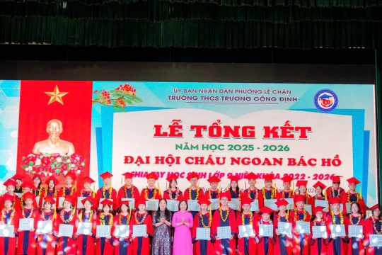 Hải Phòng Trường THCS Trương Công Định rực rỡ mùa quả ngọt năm học 2025 – 2026
