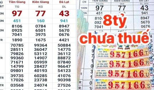 Sáng 25/5, lộ diện nơi trúng 1 giải độc đắc và 3 giải an ủi xổ số miền Nam