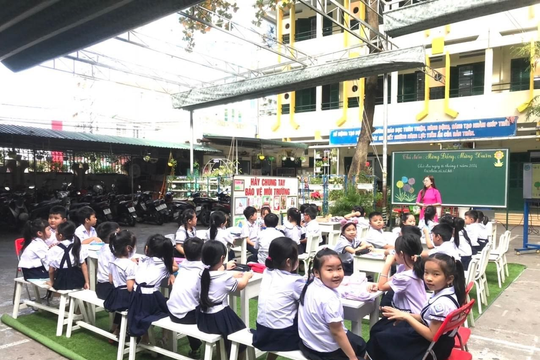 Trường học chủ động điều chỉnh dạy học ứng phó với nắng nóng