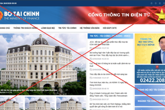 Bộ Tài chính gửi Bộ Công an danh sách website giả mạo