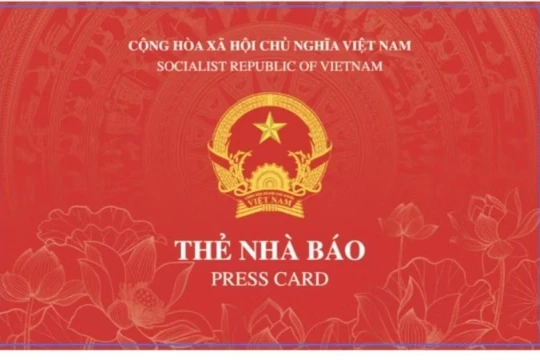 Bộ Văn hóa Thể thao và Du lịch ban hành mẫu Thẻ Nhà báo mới