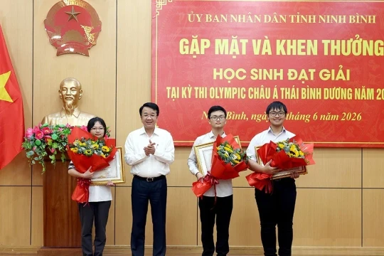 Thành công mang tính lịch sử của giáo dục Ninh Bình với ba Huy chương Bạc tại các kỳ Olympic châu Á