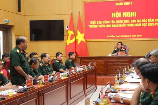 Trường Thiếu sinh quân miền Trung thu hút thí sinh tham gia dự tuyển