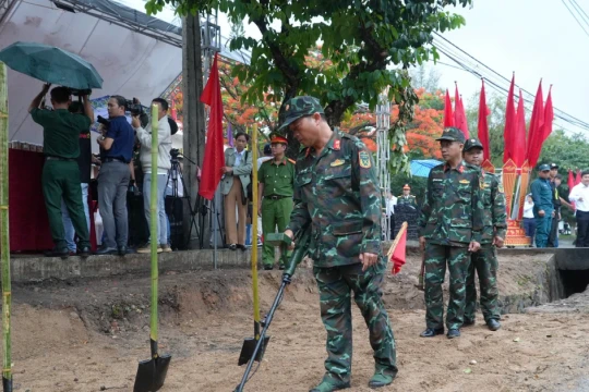 Quảng Ngãi khai quật khu vực đường Trường Chinh để tìm kiếm hài cốt liệt sĩ
