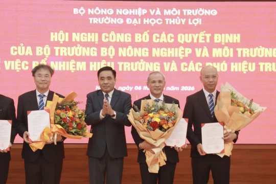 8 mục tiêu mà tân Hiệu trưởng Trường ĐH Thuỷ lợi hướng đến