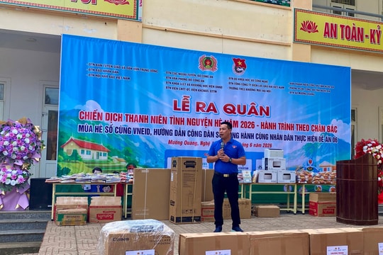 “Hành trình theo chân Bác” tại Nghệ An, sức trẻ lan tỏa tinh thần chia sẻ vì cộng đồng