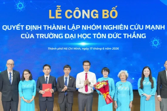 Trường Đại học Tôn Đức Thắng thành lập thêm 3 nhóm nghiên cứu mạnh