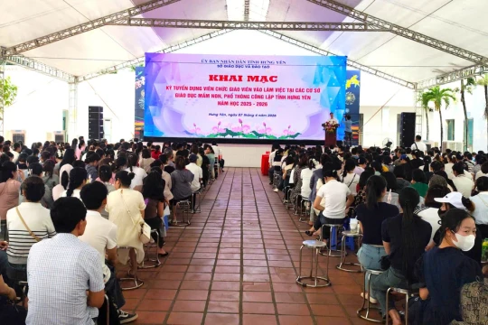 Hưng Yên công nhận kết quả tuyển dụng giáo viên năm học 2025-2026