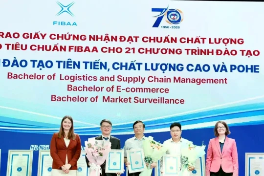 21 chương trình đào tạo của Đại học Kinh tế Quốc dân đạt chuẩn FIBAA