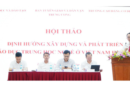 Xây dựng trung học nghề thành hướng giáo dục có chất lượng, có chuẩn mực, có giá trị xã hội