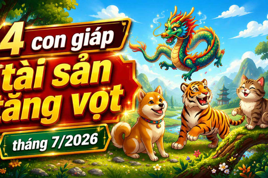 4 con giáp tăng vọt tài sản trong tháng 7: Cơ hội bứt phá mọi nguồn thu, tiền bạc tiêu xài không đắn đo!
