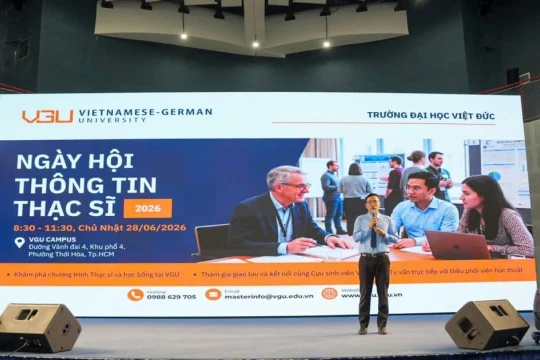 Truyền cảm hứng học tập, nghiên cứu chuẩn Đức tại sự kiện VGU Master Info Day