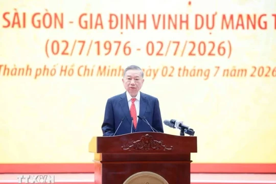 Tổng Bí thư, Chủ tịch nước Tô Lâm dự Lễ kỷ niệm 50 năm TP Sài Gòn - Gia Định vinh dự mang tên Chủ tịch Hồ Chí Minh