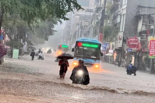 Từ đêm nay, miền Bắc có mưa rất lớn, kéo dài nhiều ngày liên tiếp