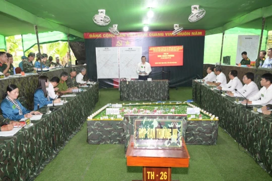 An Giang bế mạc diễn tập tác chiến xã Tân Hiệp trong khu vực phòng thủ