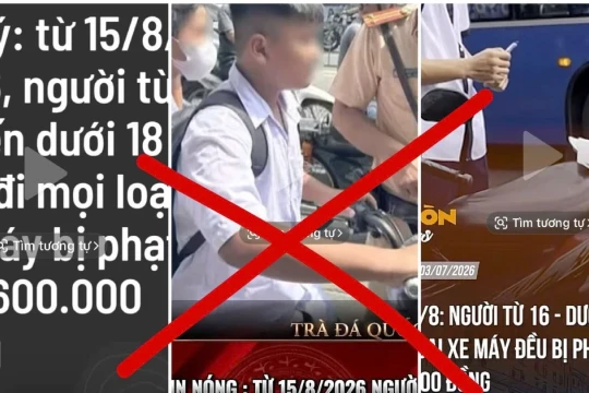 Cục CSGT bác bỏ thông tin 'người từ 16 đến dưới 18 tuổi đi mọi loại xe máy đều bị phạt'