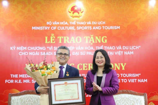 Vinh danh Đại sứ Palestine vì những đóng góp cho hợp tác văn hóa Việt Nam