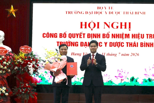 PGS.TS Nguyễn Duy Cường được bổ nhiệm Hiệu trưởng Trường ĐH Y Dược Thái Bình