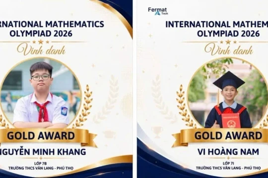Học sinh Phú Thọ giành 30 giải tại Olympic Toán học quốc tế
