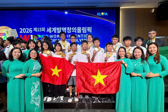 Học sinh Trường THCS Giảng Võ 2 chinh phục WICO 2026 với 10 Huy chương Vàng
