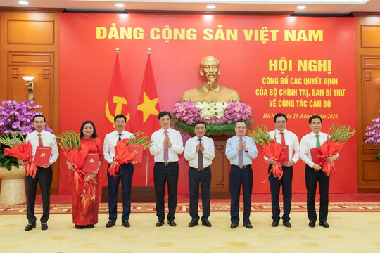 4 Ủy viên Trung ương được điều động, phân công vị trí công tác mới