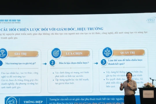 Hiệu trưởng phải kiến tạo giá trị, không chỉ quản lý nhà trường