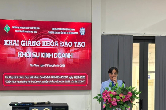 Trường ĐH Sư phạm Kỹ thuật Vĩnh Long đồng hành cùng doanh nghiệp khởi nghiệp