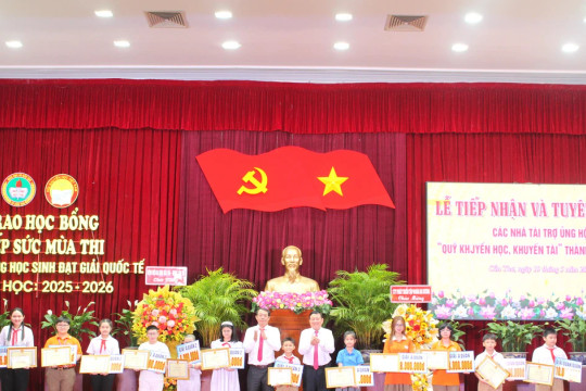 Học sinh Cần Thơ đạt thành tích cao được thưởng đến 150 triệu đồng