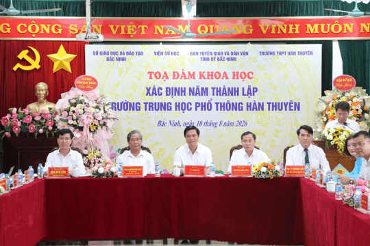 Xác định năm thành lập ngôi trường khoa bảng, hiếu học đất Kinh Bắc