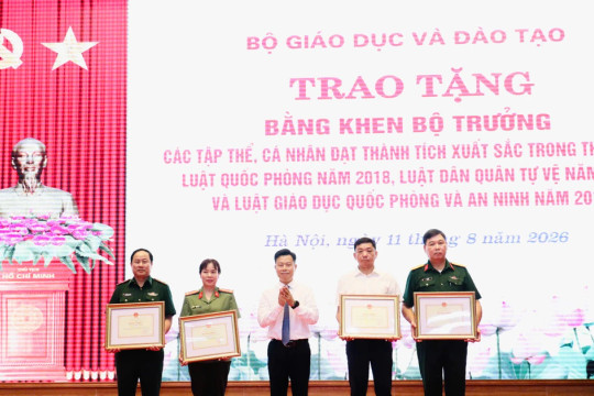 Bộ GD&ĐT tổng kết công tác quốc phòng, an ninh năm học 2025–2026