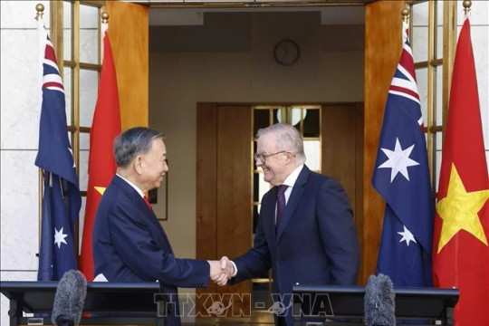 Tổng Bí thư, Chủ tịch nước Tô Lâm và Thủ tướng Australia gặp gỡ báo chí