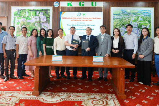 Trường Đại học Kiên Giang và Đại học Khoa học Kỹ thuật Côn Sơn hợp tác toàn diện