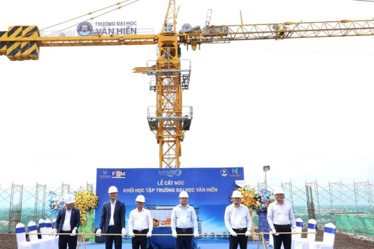 Trường Đại học Văn Hiến đã cất nóc khối đào tạo học tập thực hành HEC2