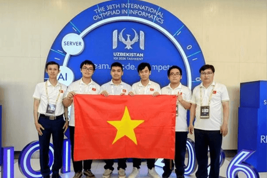 Học sinh Việt Nam trong nhóm 8 quốc gia dẫn đầu Olympic Tin học quốc tế 2026