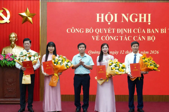 Ban Bí thư Trung ương Đảng chỉ định, chuẩn y nhân sự 3 tỉnh, thành