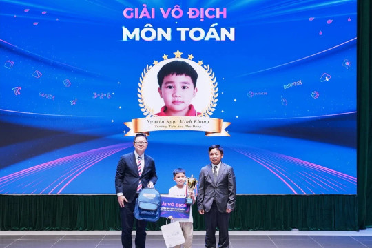 Vinh danh học sinh tài năng toán học và lập trình xuất sắc