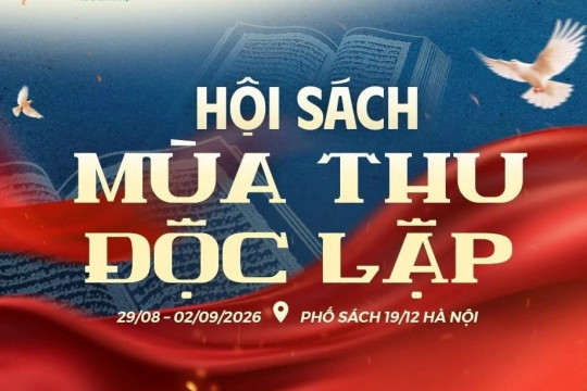 Hội sách ‘Mùa Thu độc lập 2026’, điểm hẹn lý tưởng cho người yêu sách dịp Quốc khánh