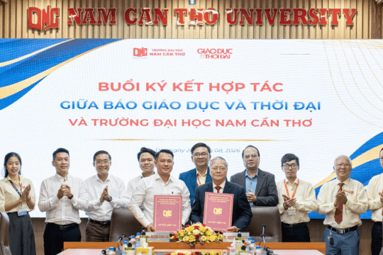 Báo GD&TĐ ký kết hợp tác toàn diện với Trường ĐH Nam Cần Thơ