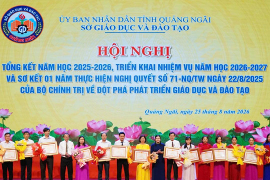 Giáo dục Quảng Ngãi nâng bậc chất lượng, bứt phá thực hiện Nghị quyết 71