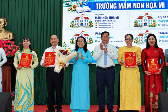 Phường ở TP HCM giảm 2/3 số trường công