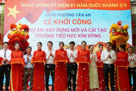 Hơn 42 tỷ đồng xây dựng, cải tạo Trường Tiểu học Kim Đồng ở Cần Thơ