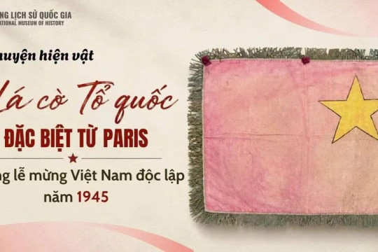 Câu chuyện xúc động phía sau lá cờ tổ quốc đặc biệt từ Paris