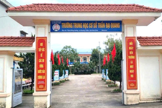 Trường cấp 2, cấp 3 ở Ninh Bình mang tên cố Chủ tịch nước Trần Đại Quang