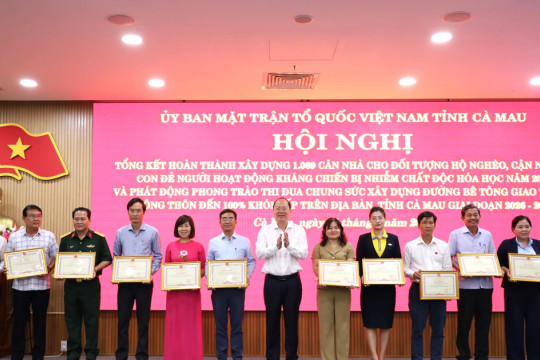 Tỉnh Cà Mau xây dựng 1.069 căn nhà cho đối tượng khó khăn về nhà ở