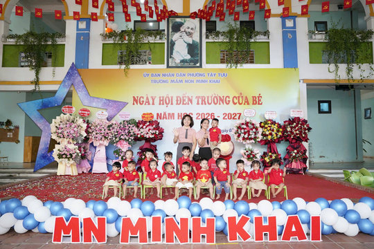 Phường Tây Tựu, Hà Nội: Trường Mầm non Minh Khai tổ chức khai giảng năm học 2026-2027