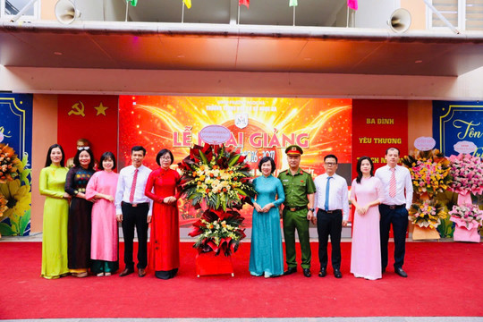 Trường THCS Ngọc Hà: Mùa khai trường đầu tiên - Khởi đầu hành trình mới, tự hào tiếp bước