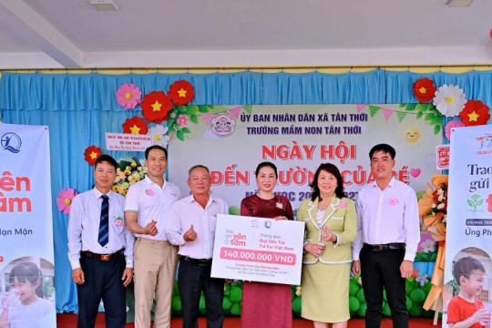 Thêm nguồn nước sạch cho học sinh tại Đồng Tháp và Cà Mau