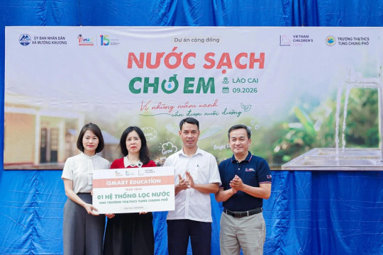 ‘Nước sạch cho em’ hoàn thành hành trình tại 5 điểm trường